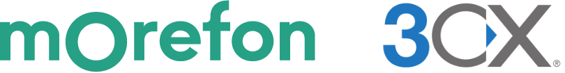 Morefon und 3CX Logo
